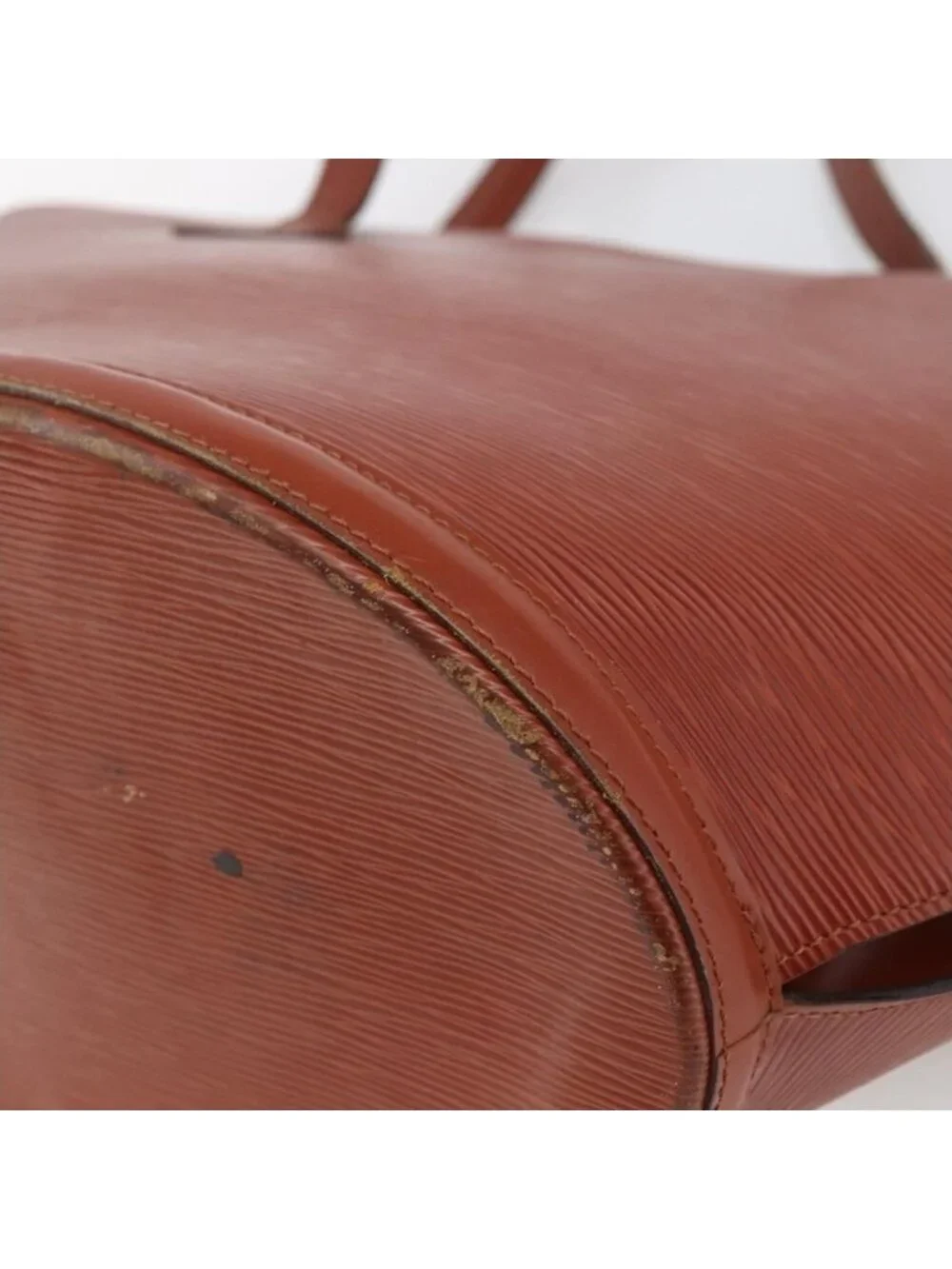 Authentic LOUIS VUITTON Epi Saint Jacques Shopping Bag Brown M52263 LV